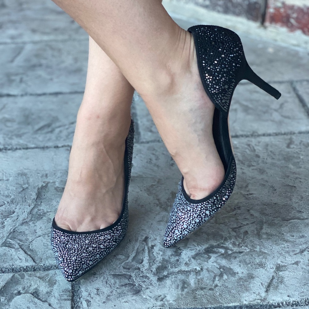 Barely used White House Blk Mkt studded heels